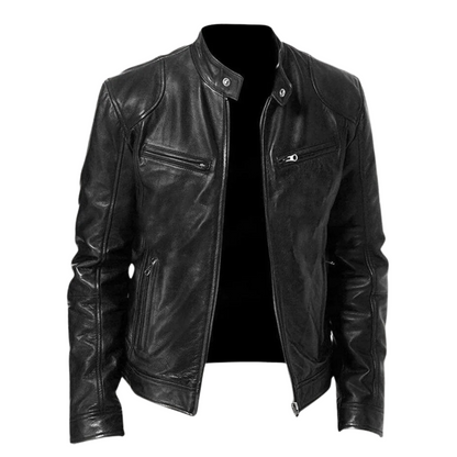Veste en cuir artisanal pour homme