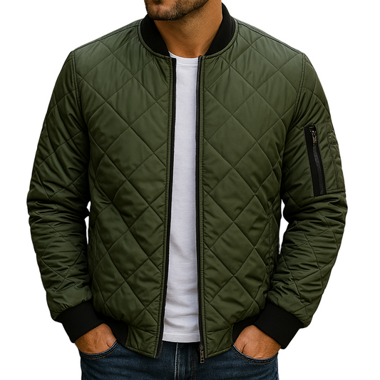 Veste en coton à motif losange