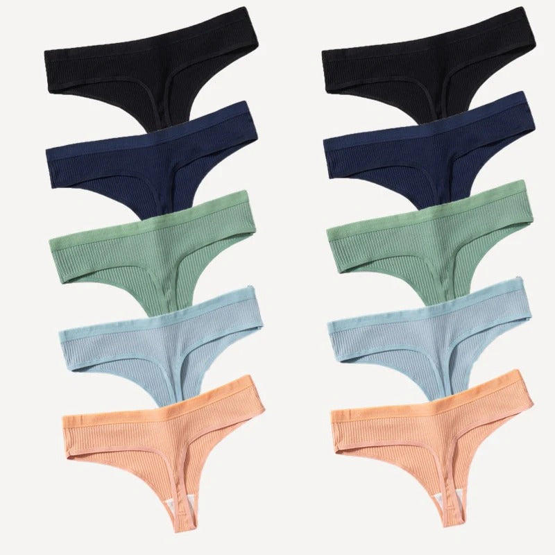 10-Pack Women’s 100% Cotton Antibacterial
